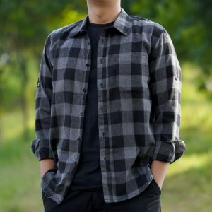 Kemeja Flanel Impor Pria Distro Lengan Panjang Premium