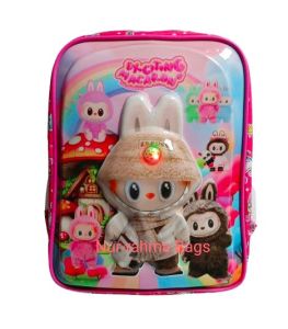 Tas anak paud perempuan model 3D tas anak PAUD timbul  ber LED sudah yalah  lempu tas murah tas anak embos timbul
