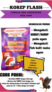 korep flash 1 RENTENG - Obat Korep ayam ampuh