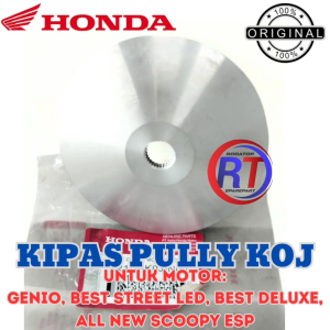 KIPAS PULLY HONDA KODE KOJ ORIGINAL UNTUK MOTOR GENIO BEAT STREET LED BEAT DELUXE ALL NEW SCOOPY ESP