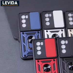 Oppo Reno 12 Pro Oppo Reno 12 5G Oppo Reno 12F Case Robot Slide Ring Kamera Case Slide Kamera Protect Oppo Reno 12 Pro Oppo Reno 12 5G Oppo Reno 12F