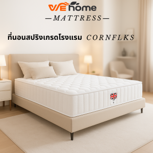 WE HOME ที่นอน ที่นอนยางพารา หมอนฟรี ที่นอนสปริง หนา8นิ้ว ส่งฟรี ที่นอนยางพารา บอกลาอาการปวดหลัง มีส่วนผสมของลาเท็กซ์ ที่นอนสปริงคุณภาพ