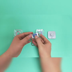 Snap-On PC Hard Shell Case for Oura Ring Gen4 Charger (Flip Cover with Locking Clasp)