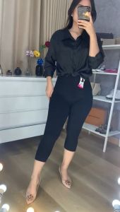 Legging Pendek 7/8 Polos & Legging Import Wanita