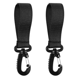 2/5/10pcs Stroller Hook Buckle Clip Aluminum Alloy Carabiner Cart Organizer Diaper Bag Shopping Pram Hook Buckle Stroller Hanger