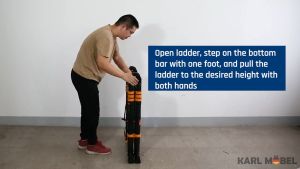 3.3M Double Sided Telescopic Ladder Extendable Foldable Portable Multifunction Multipurpose Tangga Lipat Heavy Duty