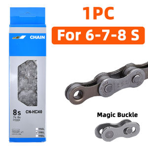 PINMOAP 6/7/8/9/10/11Speed Bicycle Chain High Quality Stainless Steel Durable Wear Resistant Material Chain Bicycle Repair