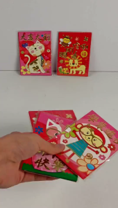 6pcs Cartoon character design Chinese New Year Angpao/Red envelope