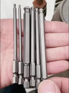 Ball End Hex Head Allen Wrench Drill Bit Key Set Magnetic Hex Shank Long Metric Driver Tip Angle Drive for Power Drill Hand Tool