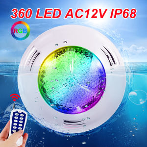 45W Swimming pool light Underwater lamp waterproof IP68 AC12V hotel holiday village villa outdoors pool lights Landscape fountain Spotlights Under Water Light for Pool With Remote Control