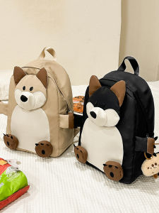 Cute Childrens Backpack Primary School Girls Mini Backpack Nursery Students Dual Shoulder Bag Cartoon Pattern Waterproof Nylon