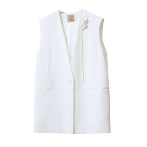 Handmade Three-Dimensional Calla Lily Design Office Style Vest