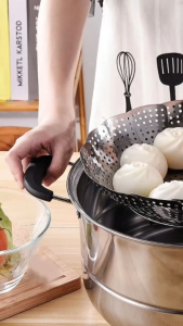 Murah Banget -   Tatakan Kukusan Serbaguna Bisa Dilipat / Alas Kukus Stainless Steel Lipat / / Tatakan Kukusan Bentuk Bunga Fleksibel