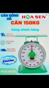 CÂN ĐỒNG HỒ HOA SEN - LOẠI 150KG (hàng chính hãng - bảo hành 1 năm)