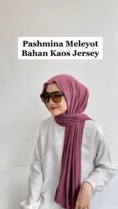 Pashmina Kaos Jersey - Hijab Pashmina Jersey Kaos Terlaris