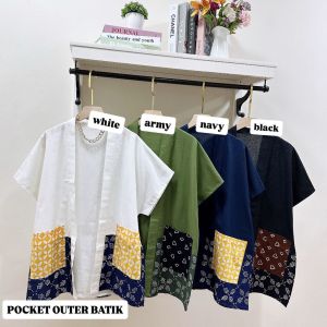 ATASAN WANITA POCKET OUTER BATIK