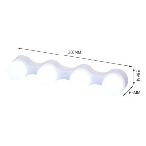 ✨LED Vanity Mirror Light Bathroom Makeup Lamp ✨Suction Cup Portable USB Streamer Light Cosmetic Lamp for Bedroom Dressing