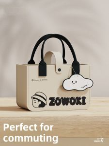 Collaboration Edition Tote Bag 2023 New Style Single Shoulder Commuter Handbag Large Capacity for College Students