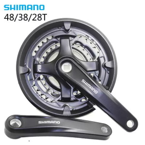 SHIMANO FC - TY501 Square Hole 42T/48T - Tooth 7/8 Speed 21/24 Crankset for Mountain Bikes