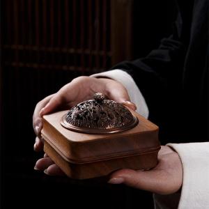 CHIZHIDU | Walnut Incense Burner Base And Holder