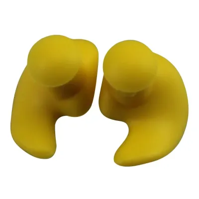 1 Pair Waterproof Silicone Earplugs Soft Portable Swimming Accessories with Delicate Texture