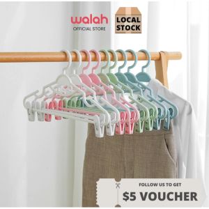 Clothes Hanger with Clips Camisole Underwear Hanger Towel Holder Rack Tie Holder Plastic Rack Hanger for Pants