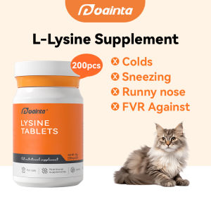 PUAINTA L-Lysine for Cat Cold Sneezing Runny Nose Against FVR Cat Supplement Booster Immune System Cat Flu