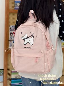 YINHEFANGKE | Dotted Cute Girls School Backpack