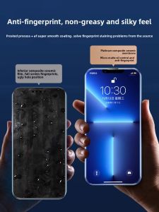 Bosie | Anti-Peeping Anti-Dust Ceramic Tempered Glass Screen Protector for iPhone 14 Pro