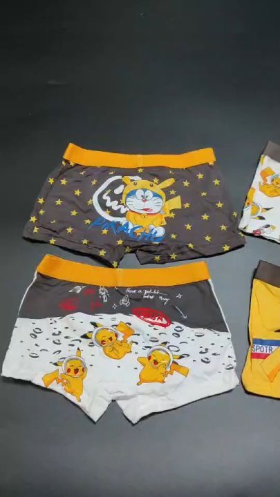 Pokemon กางเกงในผ้า cotton 4 ตัว(UNDERWEAR63)