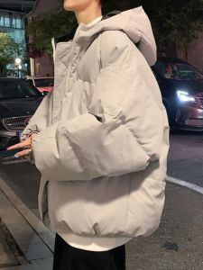 Áo Lông Vũ Mùa Đông Áo Phao Rộng Rãi Phong Cách Hồng Kông Cho Nam Áo Phao Học Sinh Thanh Thiếu Niên Cỡ Lớn Áo Khoác Dày Instagram Trào Lưu