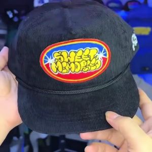 TOPI SNAPBACK CORDUROY BORDIR LOGO SWEET MEMORIES