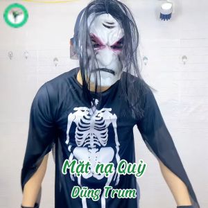 Mặt nạ quỷ Halloween hóa trang ma quỷ kinh dị chất liệu cao su an toàn