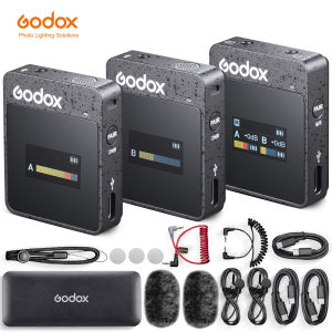 Godox MoveLink M2 M1 M3 Mark II 2.4GHz Wireless Lavalier Omnidirectional Microphone Transmitter Receiver for Phone DSLR Camera Smartphone