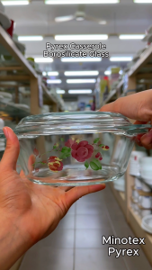 Pyrex Casserole with Lid 1.4L 1.5L 2L - Borosilicate Glass Oven/Microwave Safe Elegant Designs