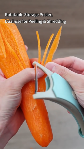 Fruit Peeler 2 in 1 Multifunctional Vegetable Peeler with Carbon Steel Blade for Kitchen Potato Carrot Apple Use