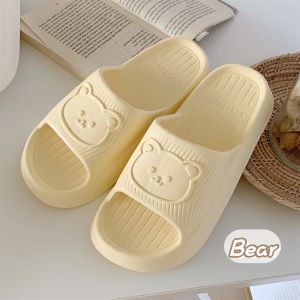Couples Home Bathroom Anti-Slip EVA Slippers Thin Strip Walking on Poop Feel Simple Style Pure Color Waffle Pattern Summer Sandals