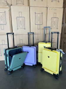 Túi Du Lịch 20 Inch Có Khóa Kéo Trước Bánh Xe Đa Năng Dung Tích Lớn Chống Mài Mòn Kiểu Thể Thao Túi Du Lịch PC