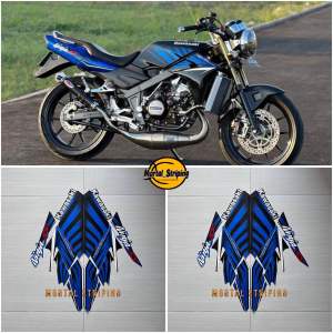 STIKER STRIPING LIS BODY KAWASAKI NINJA SS 2014 BIRU