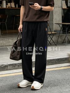 YASHENQISHI | Linen Ramie Blend Summer Lightweight Mens Pants