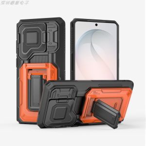 Business Style Armor Mirror Protection Card Slot Ultra Slide Phone Case Airbag Silicone Protective Cover
