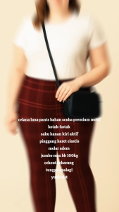 LEGGING PANJANG WANITA SCUBA MOTIF KOTAK TARTAN TERBARU 2022 BB SAMPE 90KG -CELANA PANJANG WANITA KOTAK JUMBO-CELANA SANTAI SEHARI HARI-CELANA PANJANG JUMBO MOTIF KOTAK