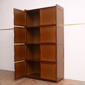 Nan Bamboo Kitchen Storage Rack Real Wood Windowledge Cabinet Multi-Function Book Storage Sideboard Dining Room Cabinet