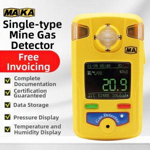 SHIYINBEIBI | Mining Gas Detector Methane Oxygen Carbon Monoxide Hydrogen Sulfide Ammonia Carbon Dioxide Nitrogen Dioxide Sulfur Dioxide