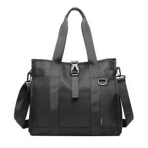 Men Oxford Cloth Handbag Waterproof Stylish Sling Bag Versatile Crossbody Bag Business Travel Shopping Tote Bag