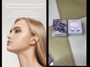 Wireless Ear Clip Bone Conduction Headphones Headset Clip On Open Ear Earbuds Bone Conduction Earbuds Head Set Workout Cycling Running Work Headphones Bone Conducting Induction Earphones