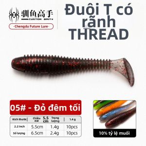 XUNYUGAOSHOU | Mồi Nước T-Tail Có Ren