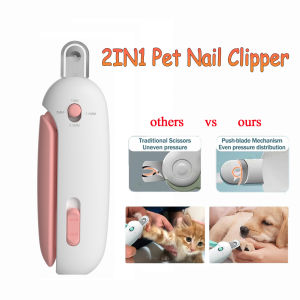 2 In 1 Pet Nail Clippers Professional Pet Nail Cutter with Nail File For Puppy And Kitten