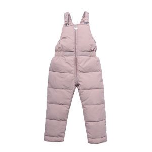 Winter Warm Overalls Autumn Girls Boys Thick Pants Children Jumpsuit High Quality Kids Ski Down Trousers 1-5 Years