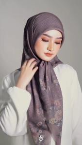 Cileunyi Collection Kerudung Print Ariene Series Hijab Segiempat Motif by Ansania with Box Bahan Voal Premium Motif Floral Finishing Laser Cut Breathable Rapi Wangi Tahan Lama Jilbab Segi Empat